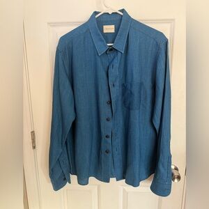 Simon Miller Linen Long Sleeve Button Shirt unisex medium